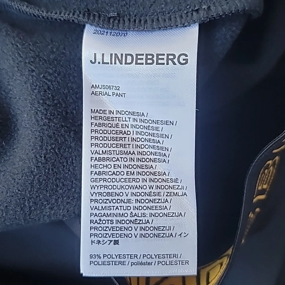 J. Lindeberg Aerial Layering Pant Size XLarge Color Black NWT